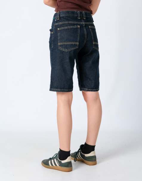 Vintage Wrangler 28x20 Denim Shorts Navy Blue - view 1