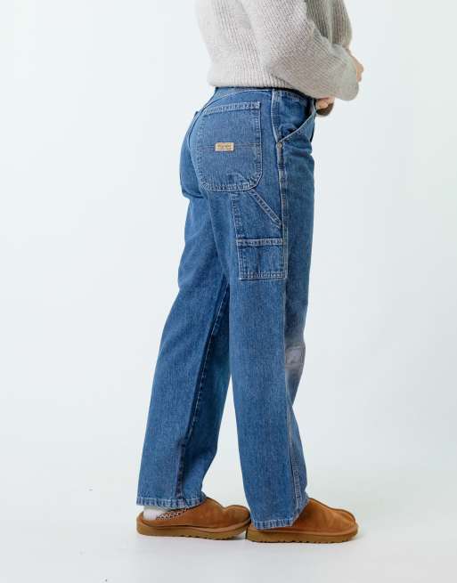 Vintage Wrangler 28x30 Denim Carpenter Baggy Jeans Blue
