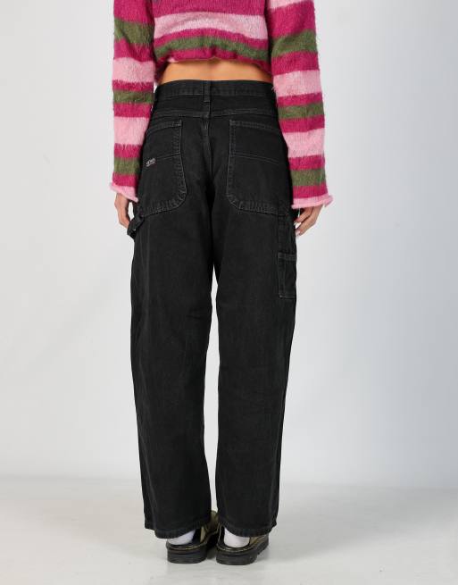 Vintage Wrangler 28x30 denim carpenter jeans in black