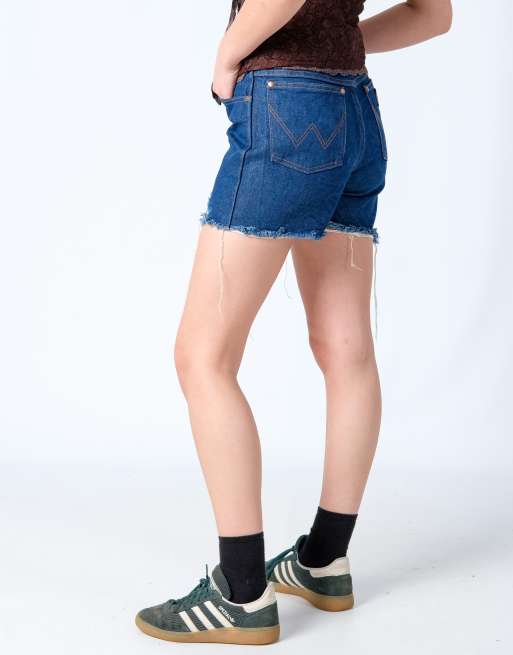 Vintage Wrangler 30x15 Denim Shorts Navy Blue