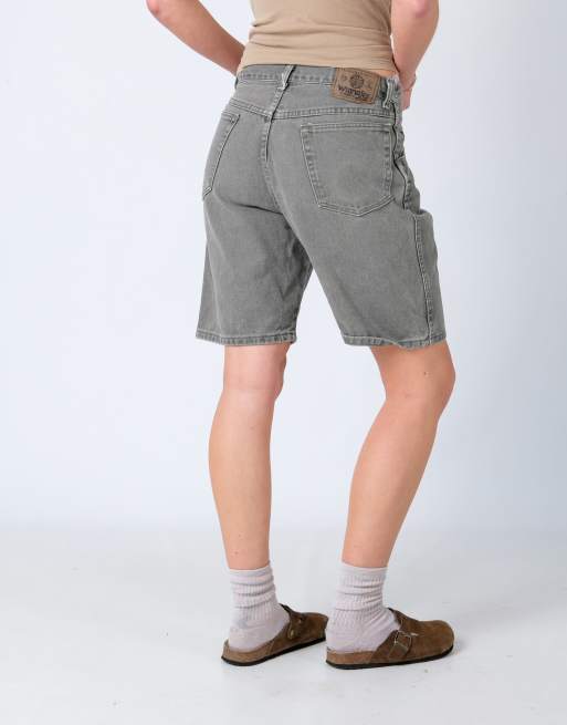 Vintage Wrangler 30x19 Denim Jorts Shorts Khaki Green