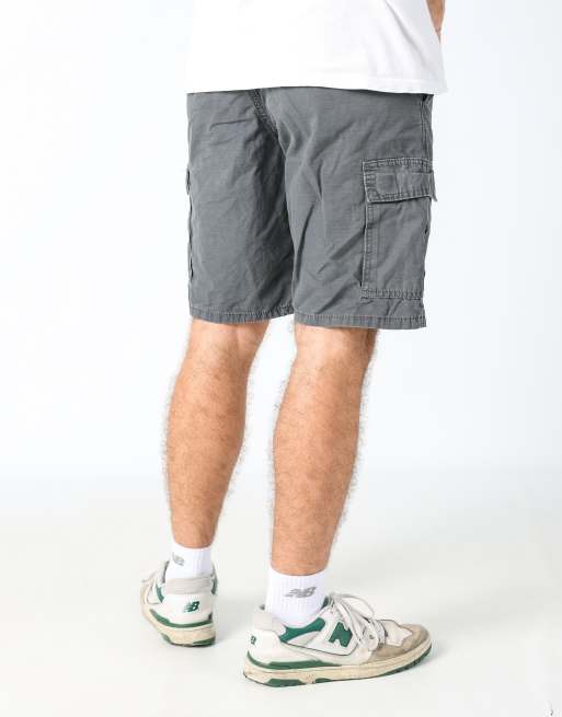 Vintage Wrangler 30x20 canvas cargo shorts in charcoal grey