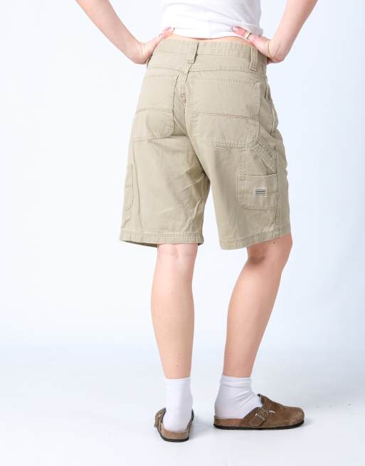 Vintage Wrangler 30x20 Canvas Cargo Shorts Tan