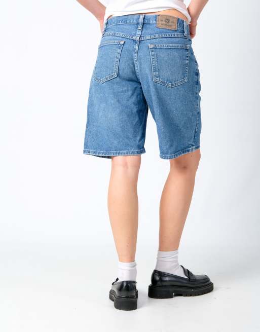 Vintage Wrangler 30x20 Denim Jorts Shorts Light Blue