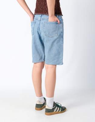 Vintage Wrangler 30x20 Denim Jorts Shorts Light Blue - view 1