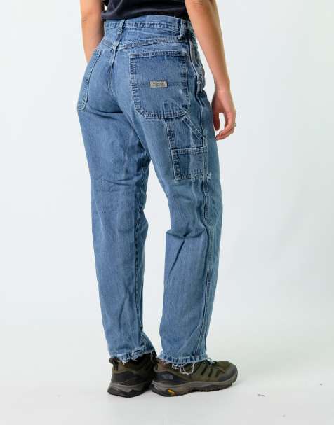 Vintage Wrangler 30x30 Denim Carpenter Baggy Jeans Blue - view 1