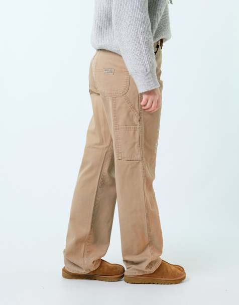 Vintage Wrangler 30x32 Canvas Carpenter Baggy Jeans Brown - view 1