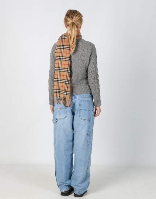 Vintage Wrangler 30x35 denim carpenter jeans in light blue, 3 of 4
