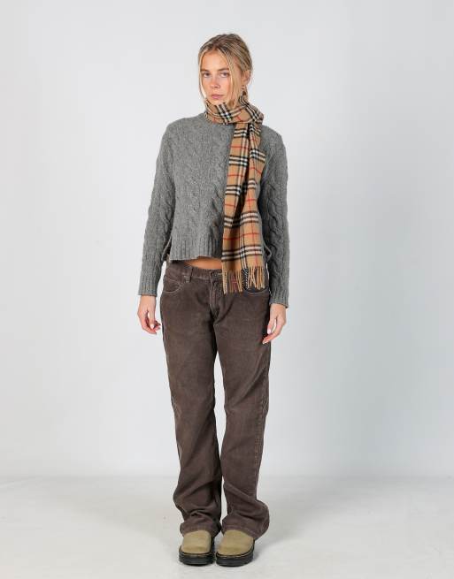 Vintage Wrangler 30x37 corduroy trousers in brown