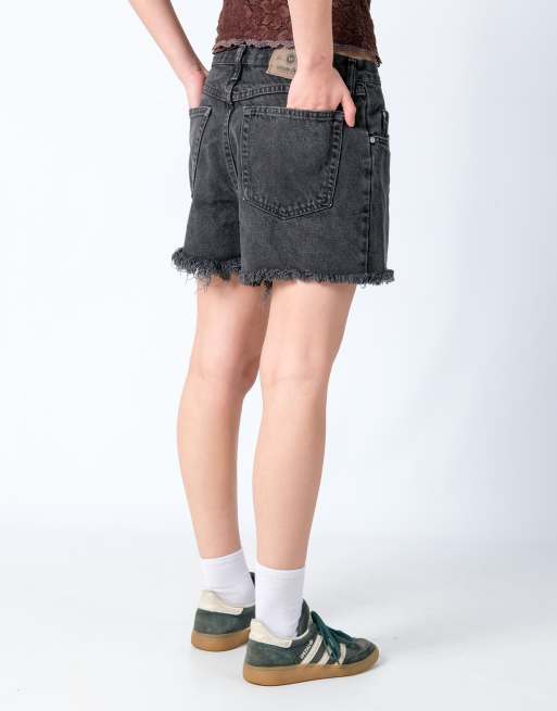 Vintage Wrangler 32x15 Denim Shorts Charcoal Grey