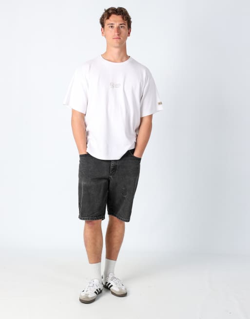 Vintage Wrangler 32x20 canvas cargo shorts charcoal grey