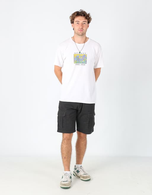Vintage Wrangler 32x20 canvas cargo shorts in black