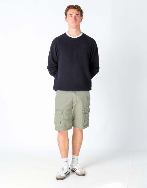 Vintage Wrangler 32x20 Canvas Cargo Shorts Khaki Green