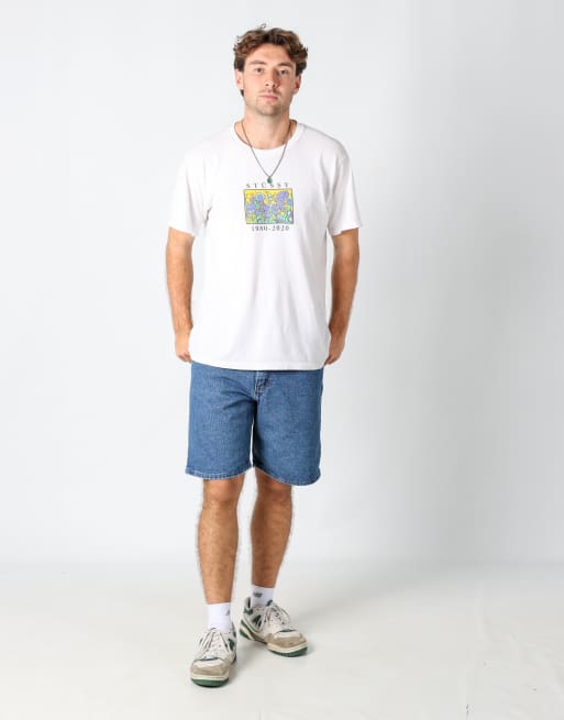 Vintage Wrangler 32x20 denim jorts shorts in blue