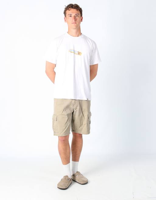 Vintage Wrangler 32x22 canvas cargo shorts in tan