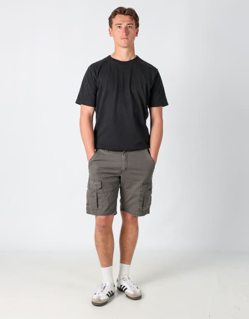 Vintage Wrangler 32x23 canvas cargo shorts in charcoal grey