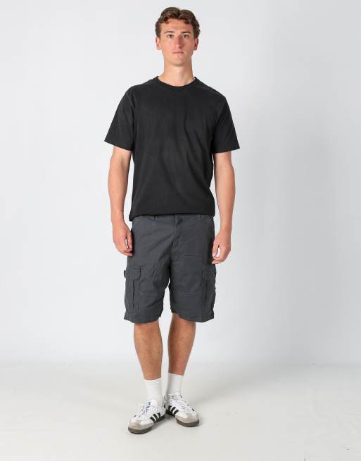 Vintage Wrangler 32x25 canvas cargo shorts in charcoal grey