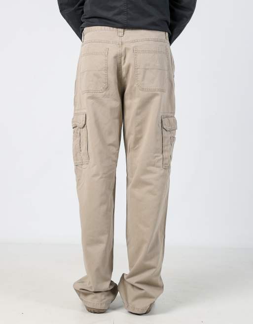 Vintage Wrangler 32x34 woven cargo pants in beige, 2 of 4