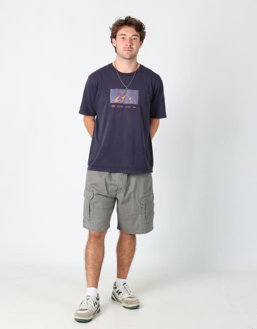 Vintage Wrangler 32x55 canvas cargo shorts in grey