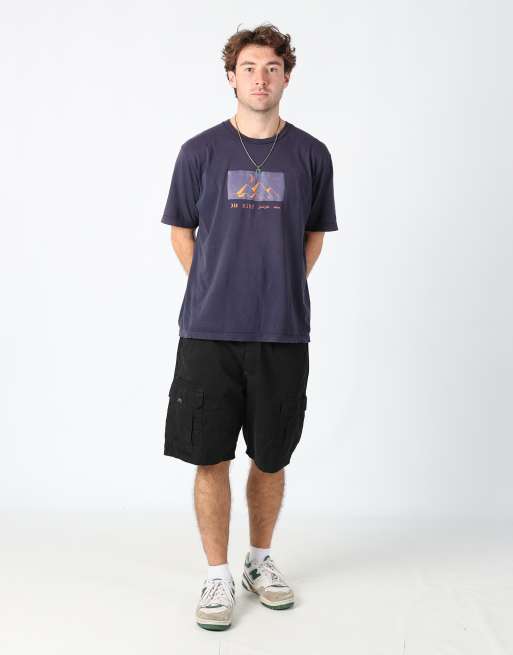 Vintage Wrangler 32x81 canvas cargo shorts in black