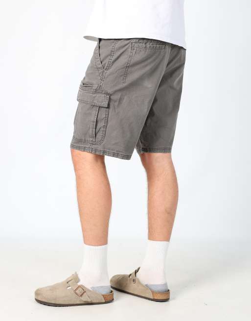 Vintage Wrangler 33x20 canvas cargo shorts in grey