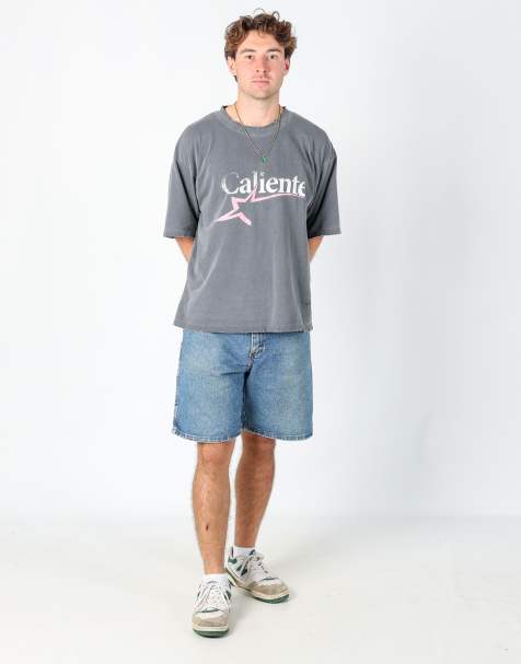 Vintage Wrangler 33x20 denim shorts in blue - view 1
