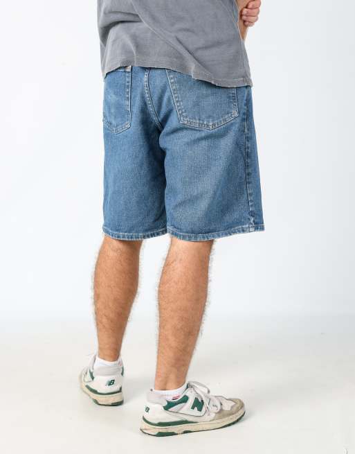 Vintage Wrangler 33x22 denim jorts shorts in blue