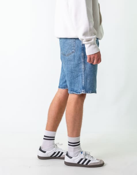 Vintage Wrangler 34" Denim Jorts Shorts Blue - view 1