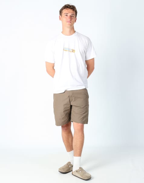 Vintage Wrangler 34x18 canvas cargo shorts in brown - view 1