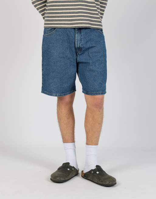 Vintage Wrangler 34x19 denim jorts shorts in blue