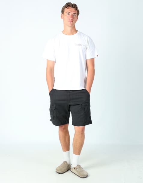 Vintage Wrangler 34x20 canvas cargo shorts in black - view 1