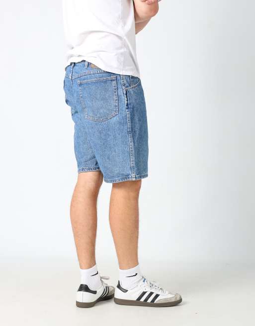 Vintage Wrangler 34x20 denim jorts shorts in blue