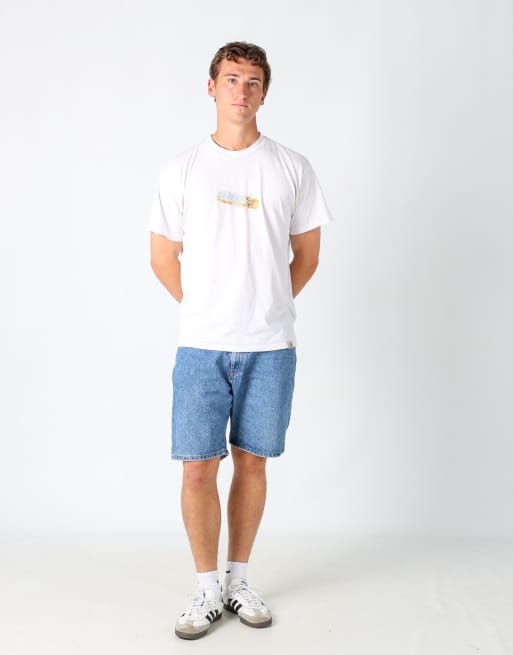 Vintage Wrangler 34x20 denim jorts shorts in blue, 2 of 4