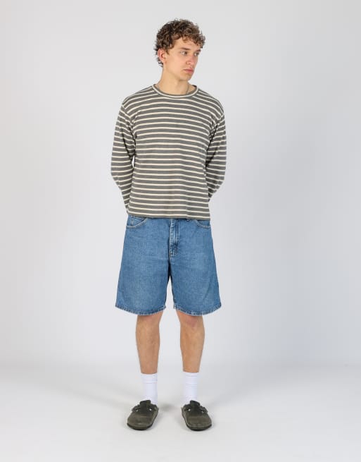 Vintage Wrangler 34x20 denim jorts shorts in blue, 2 of 4