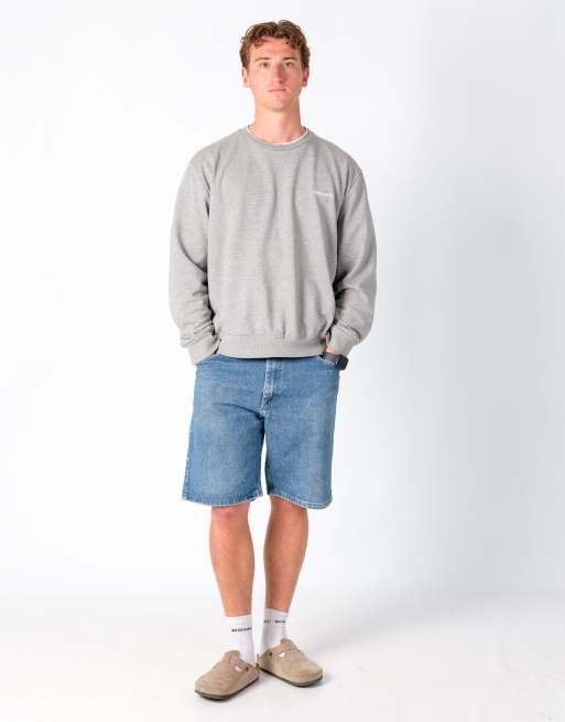 Vintage Wrangler 34x20 Denim Jorts Shorts Light Blue