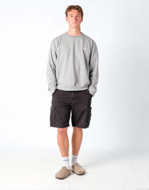 Vintage Wrangler 34x21 Canvas Cargo Shorts Black