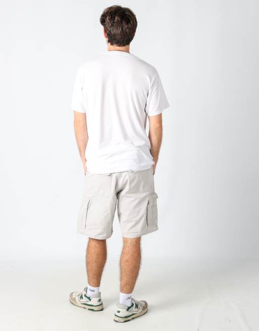 Vintage Wrangler 34x21 canvas cargo shorts in ivory, 3 of 4