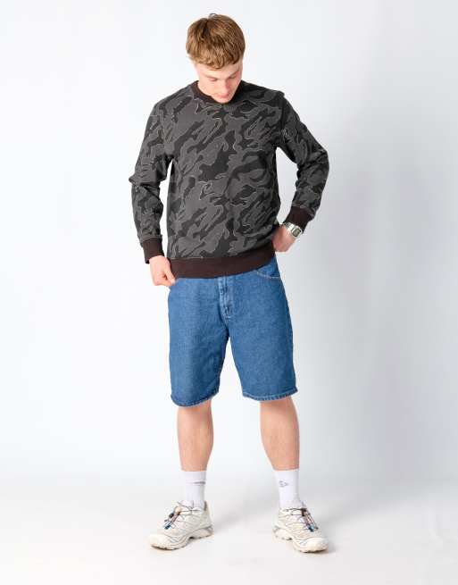 Vintage Wrangler 34x21 Denim Jorts Shorts Blue