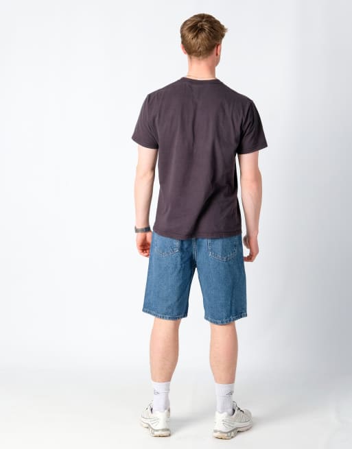 Vintage Wrangler 34x21 Denim Jorts Shorts Light Blue, 2 of 4