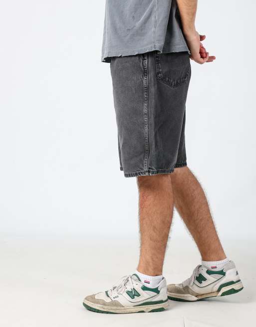 Vintage Wrangler 34x21 denim shorts in black