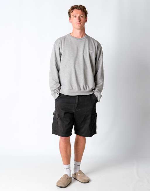 Vintage Wrangler 34x22 Canvas Cargo Shorts Black