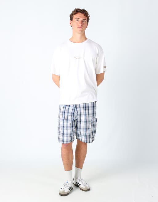 Vintage Wrangler 34x22 canvas cargo shorts ivory