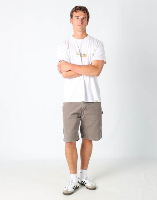 Vintage Wrangler 34x22 canvas carpenter baggy shorts in brown