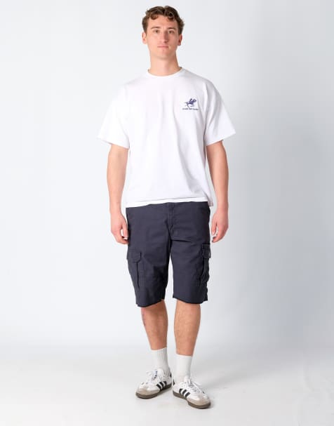 Vintage Wrangler 34x24 Canvas Cargo Shorts Black - view 1