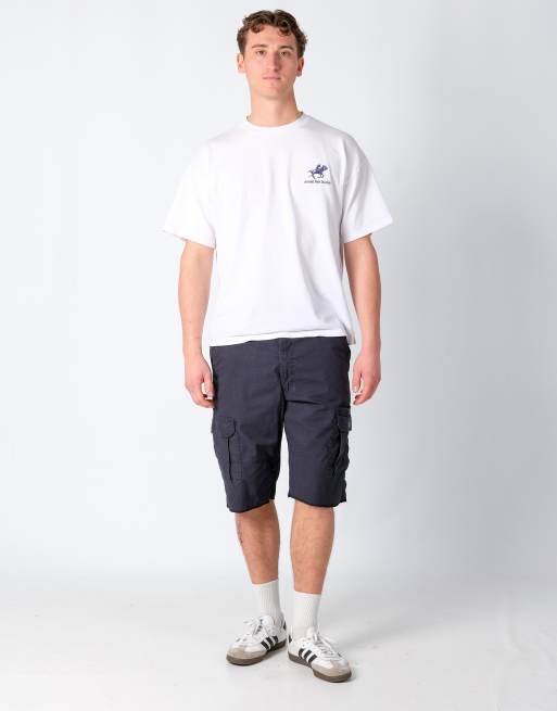 Vintage Wrangler 34x24 Canvas Cargo Shorts Black