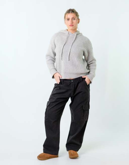 Vintage Wrangler 34x30 Canvas Carpenter Baggy Jeans Black
