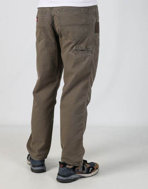 Vintage Wrangler 34x30 woven cargo pants in dark green