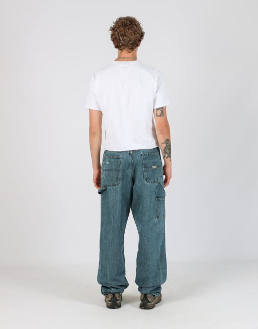 Vintage Wrangler 34x32 denim carpenter jeans in blue, 3 of 4