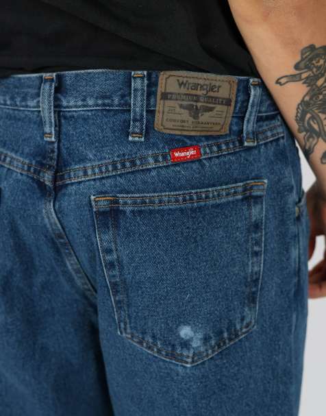 Vintage Wrangler 34x34 denim jeans in blue - view 1