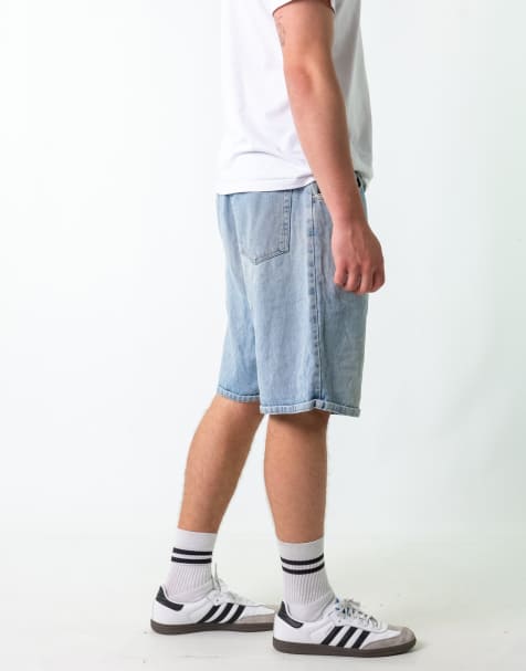 Vintage Wrangler 36" Denim Jorts Shorts Light Blue - view 1